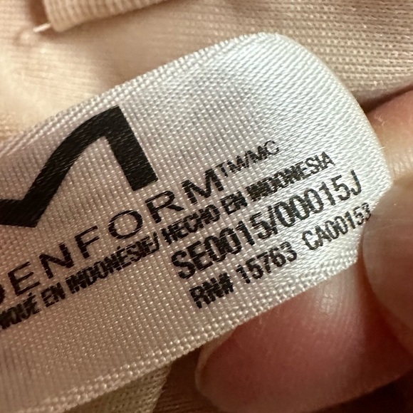 Maidenform BRA 38D Beige Women's Wireless SE0015 Strapless Side Boning 5473 Y - Picture 2 of 12